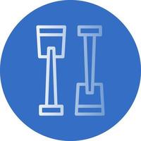 Paddle Vector Icon Design