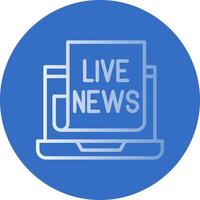 Live News Vector Icon Design