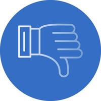 Thumbs Down Vector Icon Design