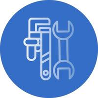 Pipe Wrench Vector Icon Design