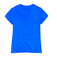 camiseta azul isolada png