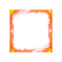 realistic transparent fire frame png