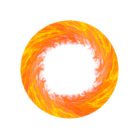 transparente fuego anillo png