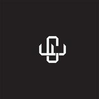 CW Initial letter overlapping interlock logo monogram line art style vector