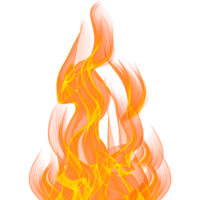 Feu flamme transparent png