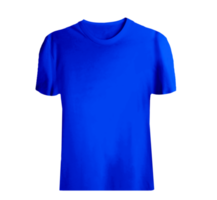 blue transparent t shirt for mockup png