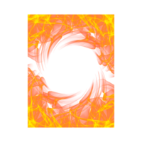 realista transparente fuego marco png