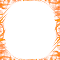 realistic transparent fire frame png