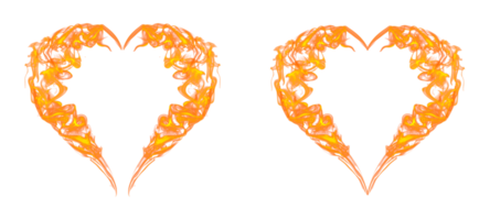 cœur Feu flamme png