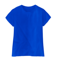 camiseta azul isolada png