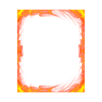 realistic transparent fire frame png