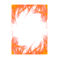 realistic transparent fire frame png