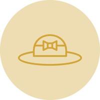 diseño de icono de vector de sombrero de pamela