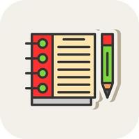 Sketchbook Vector Icon Design