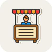 Booth Vector Icon Design
