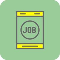 Job Search Vector Icon Design