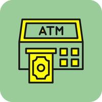 Atm Machine Vector Icon Design