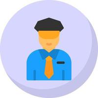 Security Guard Vector Icon Design