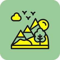 Landscape Vector Icon Design