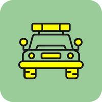 Police Car Vector Icon Design