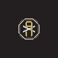 AX Initial letter overlapping interlock logo monogram line art style vector