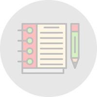 Sketchbook Vector Icon Design