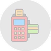 Cashier Machine Vector Icon Design