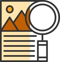 Research Vector Icon Design