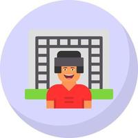 Goalkeeper Vector Icon Design