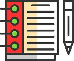 Sketchbook Vector Icon Design