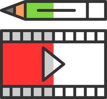 Video Edition Vector Icon Design