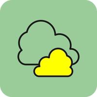 diseño de icono de vector de nube