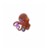 3d Octopus geïsoleerd png