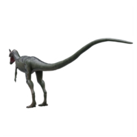 3d dilophosaure dinosaure isolé png