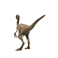 3d gallimimus dinosaur isolated png