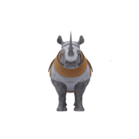 Nashorn mit Rüstung png