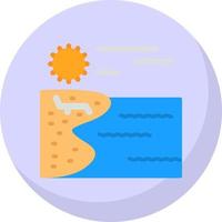 Beach Vector Icon Design