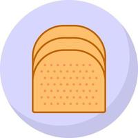 diseño de icono de vector de tostadas