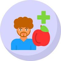 diseño de icono de vector de nutricionista