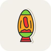 Lava Lamp Vector Icon Design