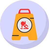 Wet Floor Vector Icon Design