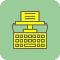 Typewriter Vector Icon Design