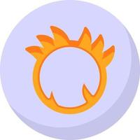 Ring Of Fire Vector Icon Design