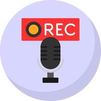 Recording Vector Icon Design