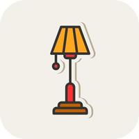 Floor Lamp Vector Icon Design