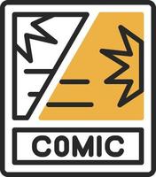 Comic Book Vector Icon Design