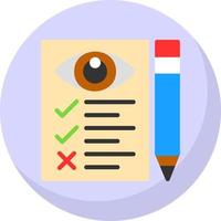 Eye Test Vector Icon Design