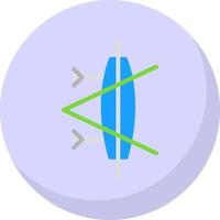 Concave Lens Vector Icon Design