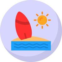 Surf Vector Icon Design