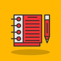 Sketchbook Vector Icon Design